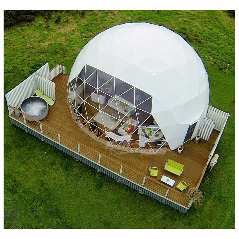 5m glamping tent For Camping Party Glamping Geodesic Domes Diameter 5m Dome Tent