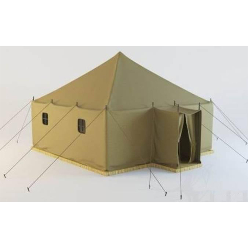 20 people accommodation tent UST56 USV56 green color tent with wood stove