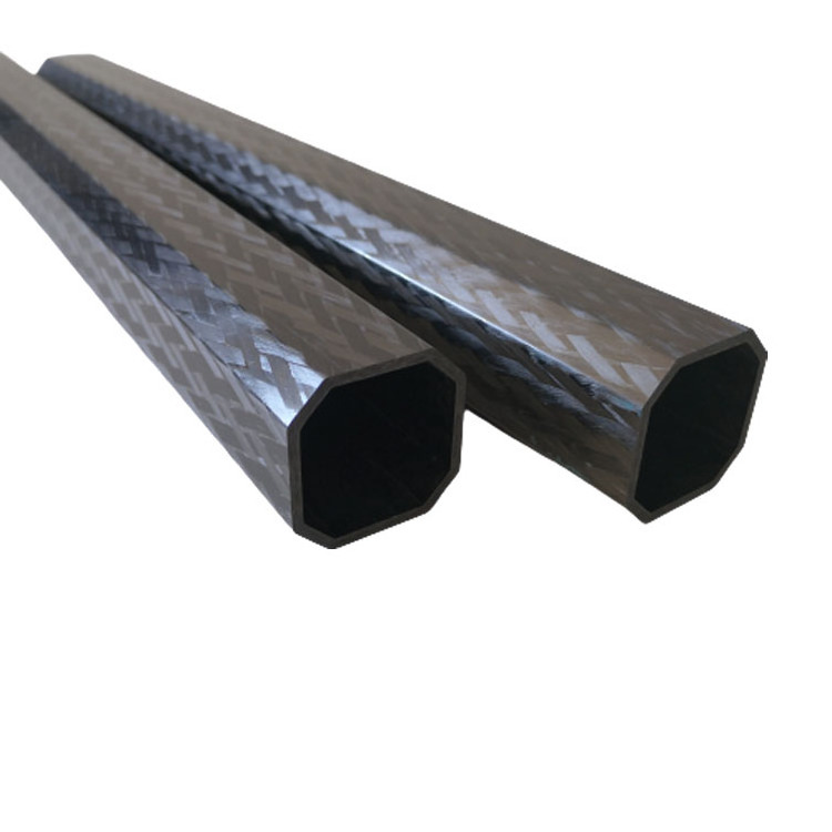 25*23mm pultruded carbon fiber telescopic tube