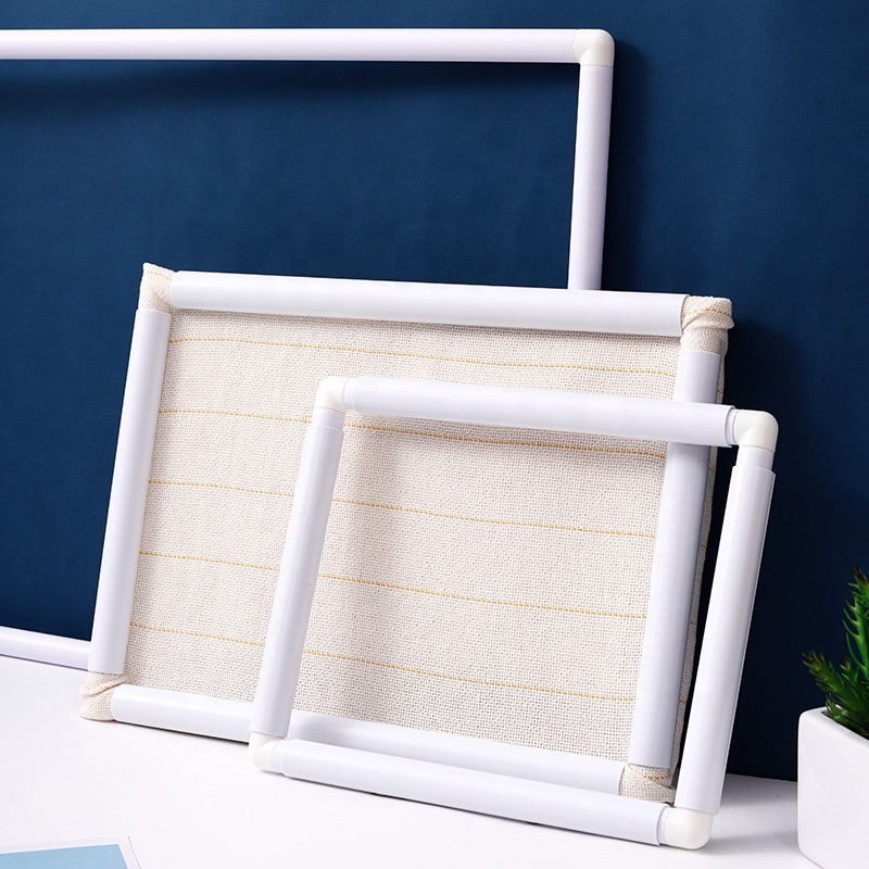 High Quality Square PVC Embroidery Frame Eco-Friendly Plastic Cross Stitch Tool Knitting/DIY Hand Usage Cheap Price