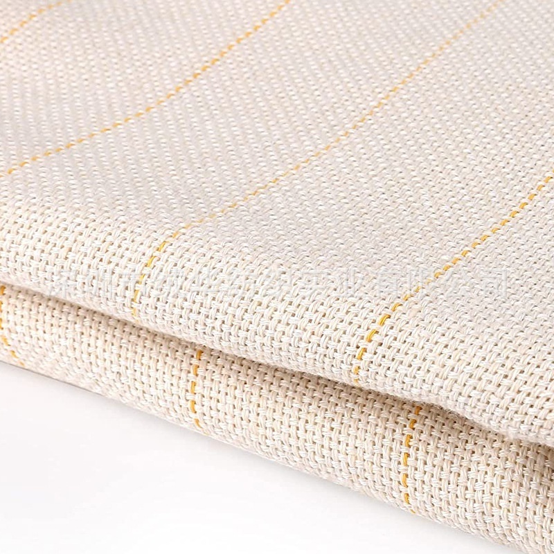 YELLOW LINE White embroidery roll cotton poly backing rug carpet tufting fabric primary monk tufting cloth for tufting gun