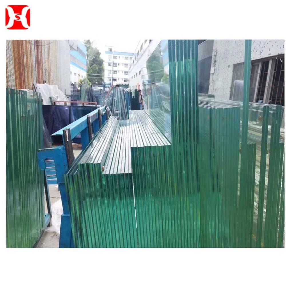 6.38mm Safty PVB Tempered Laminated Glass Clear Toughened Flat/Curved Laminated Glass Wall