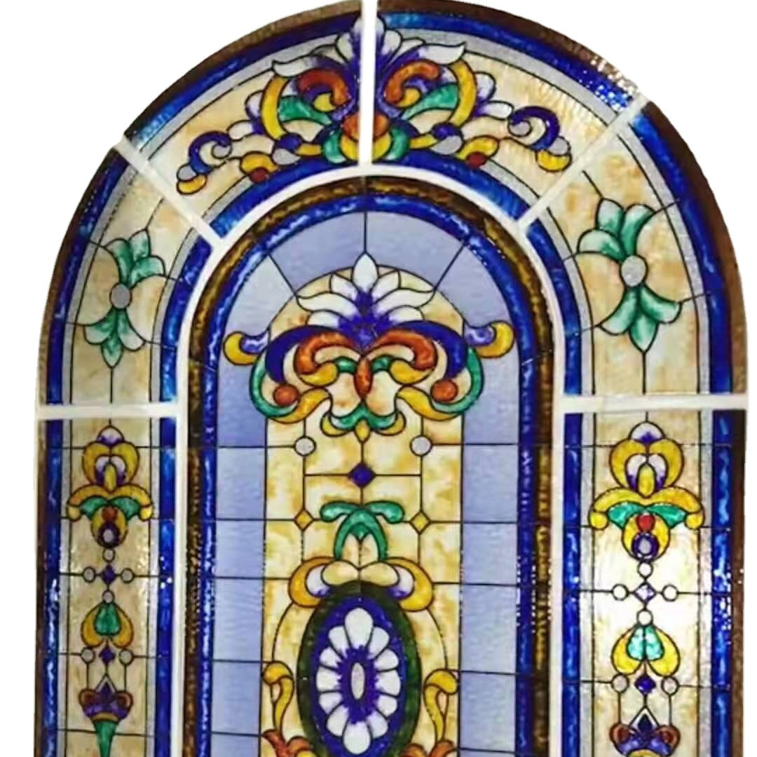 Custom Pictures Patterns Church Cathedral Arena Customized Pattern Design Insulated Tempered Stained Glass