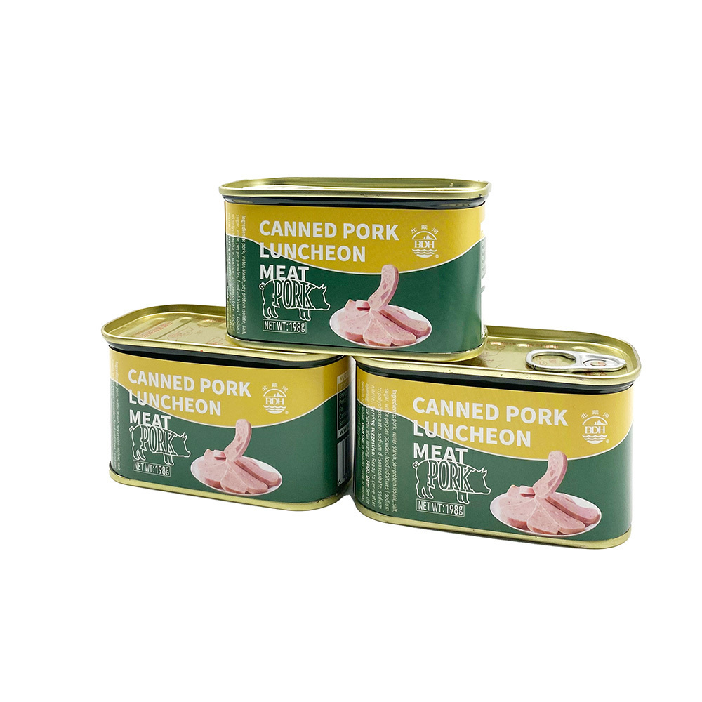 Canned pork luncheon meat instant emergency high energy food