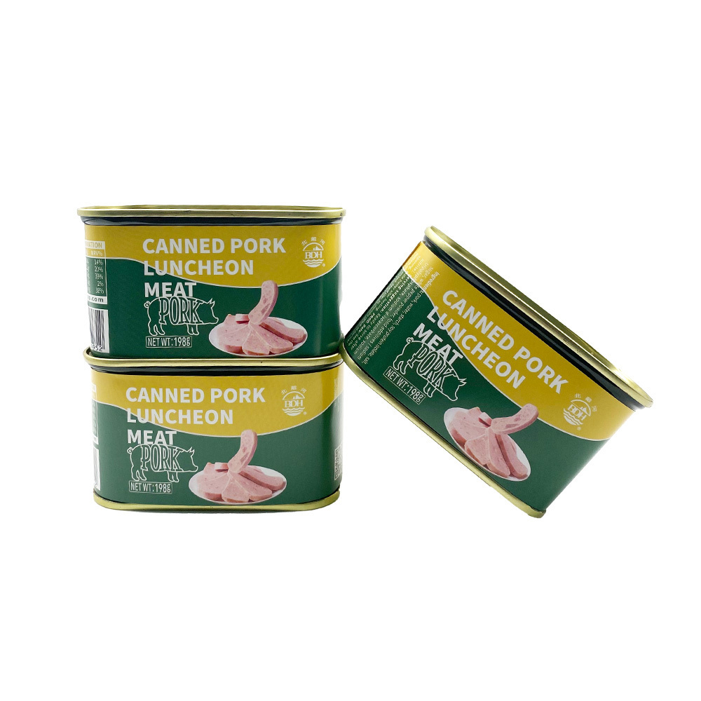 Canned pork luncheon meat instant emergency high energy food