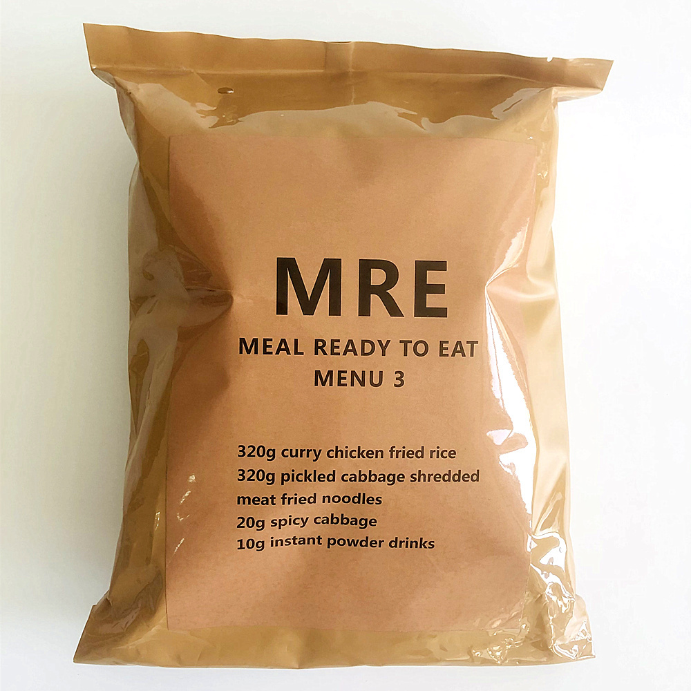 Meal Ready to Eat Menu 3 Emergency Mre Self Heating Mre