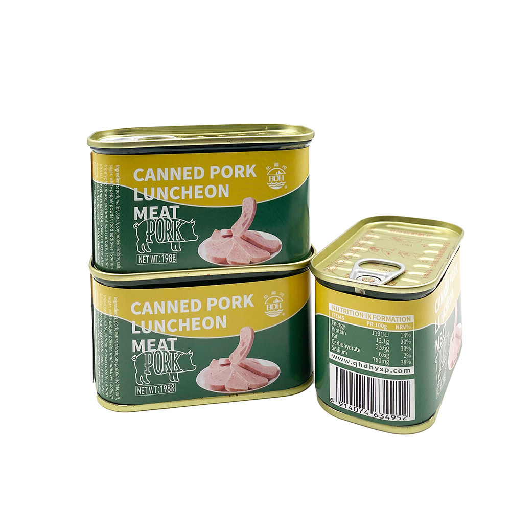 High Energy ready to eat 198g Canned Pork Luncheon Meat