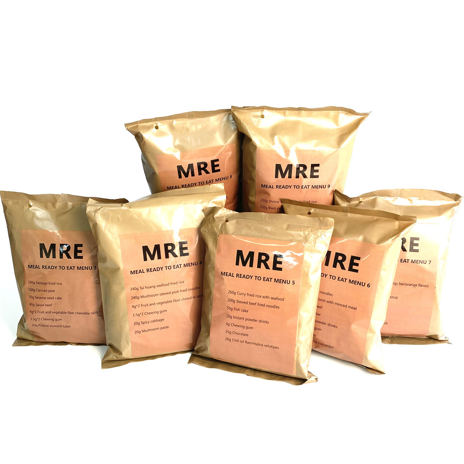 24 Hour HALAL MRE Ration Pack emergency food rations meals MRE BEEF