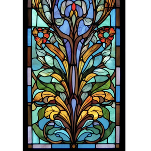 Chinese Church Colored Stained Glass For Door And Window Decor Art Glass acid etched decorative glass partition