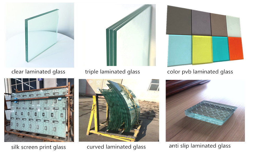 6+6mm 8+8mm 10+10mm Safety Clear Tempered Laminated Glass Factory Price For stairs/floor/balustrade Glass