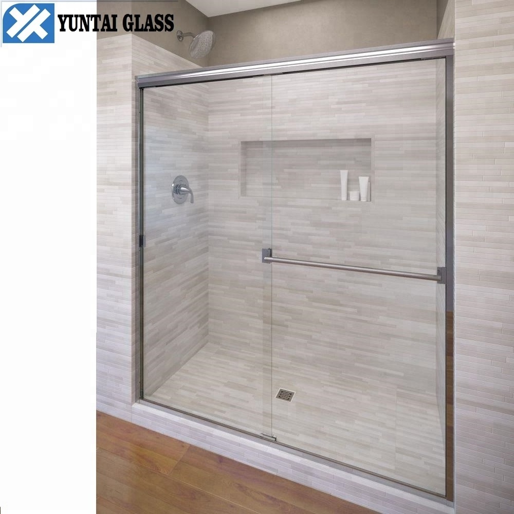 6mm 8mm 10mm 12mm bathroom curved smoke shower enclosure tempered glass french office doors