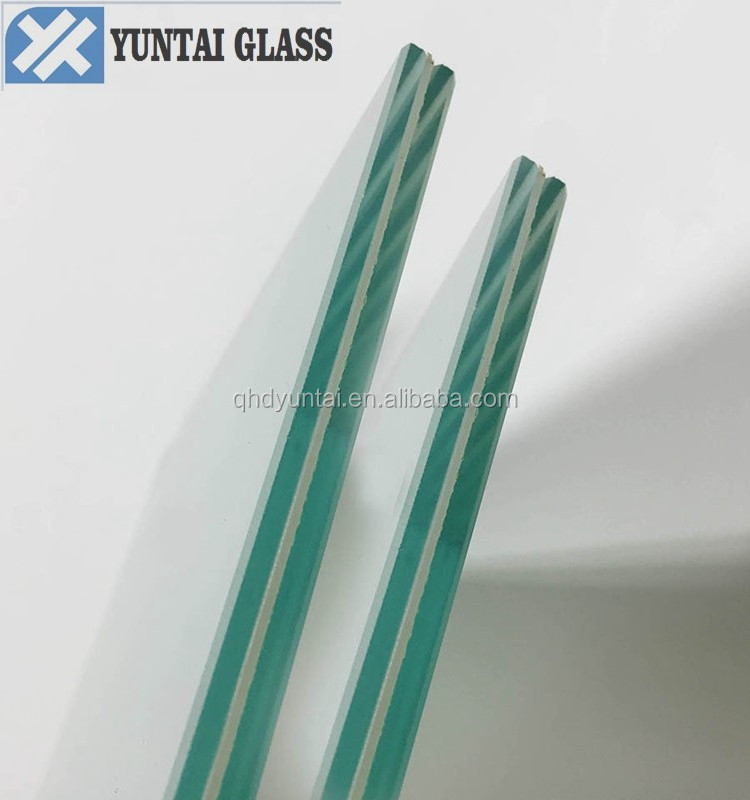 24mm 20mm 16mm 12mm 10mm clear tinted toughened  tempered laminated glass price per square meter foot  in China manufacture