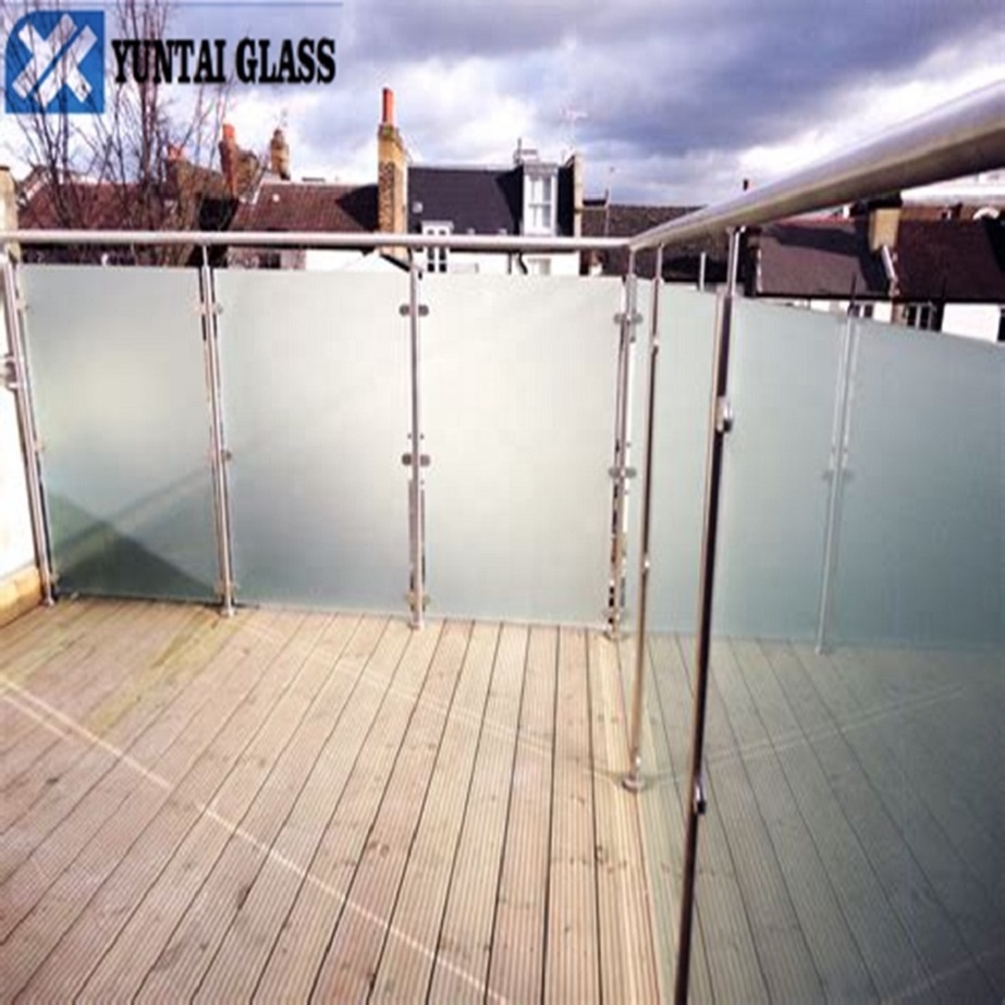 ESG VSG 3.3.1 4.4.1 5.5.2 12mm 16mm tempered sandwich laminated frosted glass sheets wholesale in China