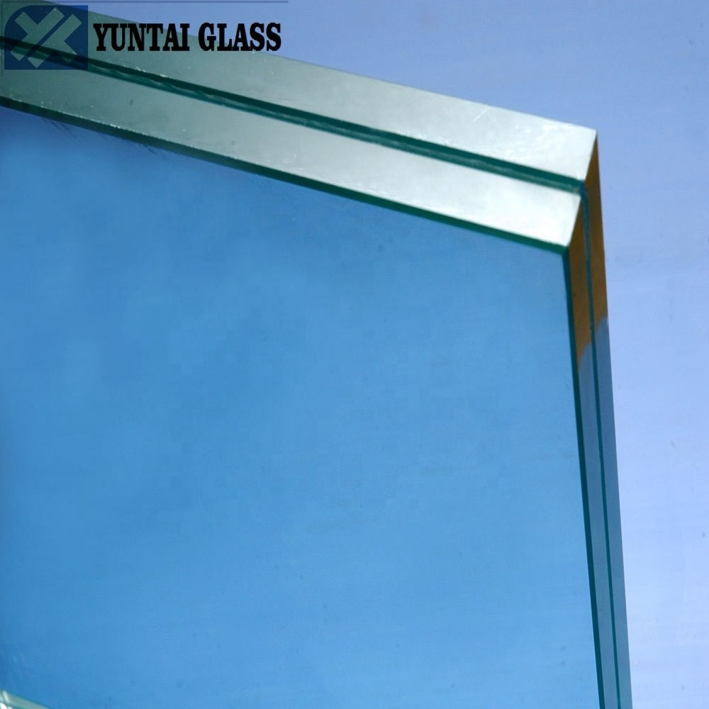 24mm 20mm 16mm 12mm 10mm clear tinted toughened  tempered laminated glass price per square meter foot  in China manufacture