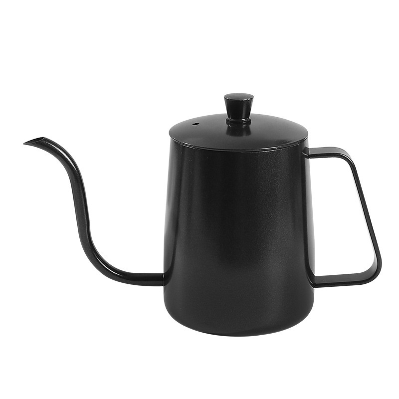 350ml 600ml 304 Gooseneck Stainless Steel Coffee Pot Heatable Black Tea Kettle