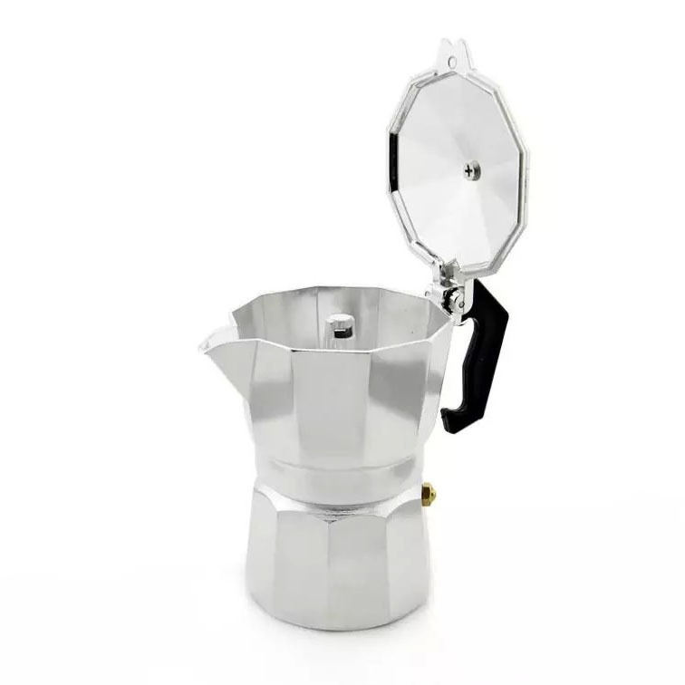 silver color 220~240V 6 Cups Portable Espresso Mocha Coffee Maker / Electric Moka Pot