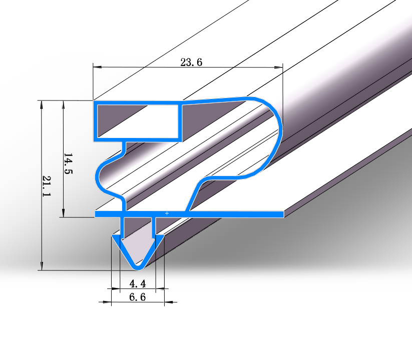 ODM/OEM Freezer Magnet Rubber Strip Fridge Plastic Seal Profile Refrigerator Door Gasket Seal