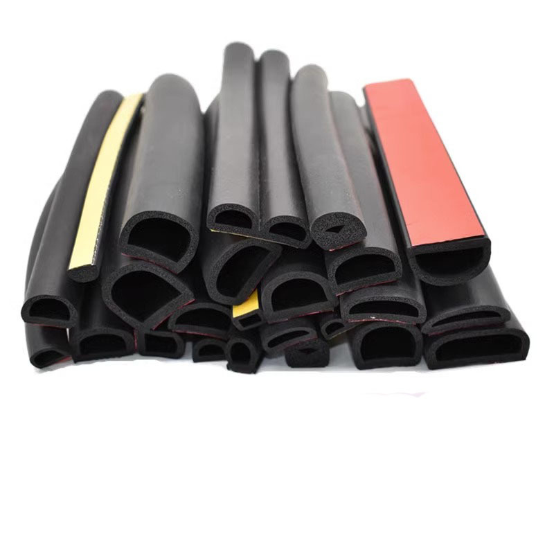 Seal Strip Automotive 3M Self Adhesive 14*12mm D-Shape EPDM Rubber Foam Car Door Seal