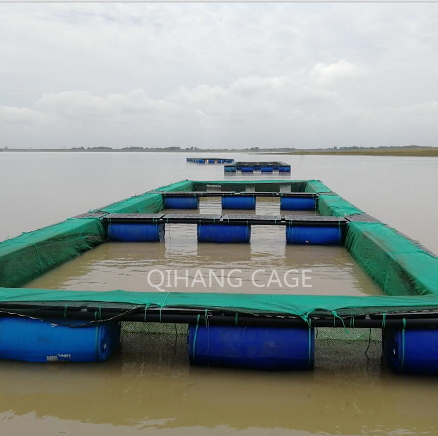 HDPE cage for fish, tilapia fish farming equipment hot sale