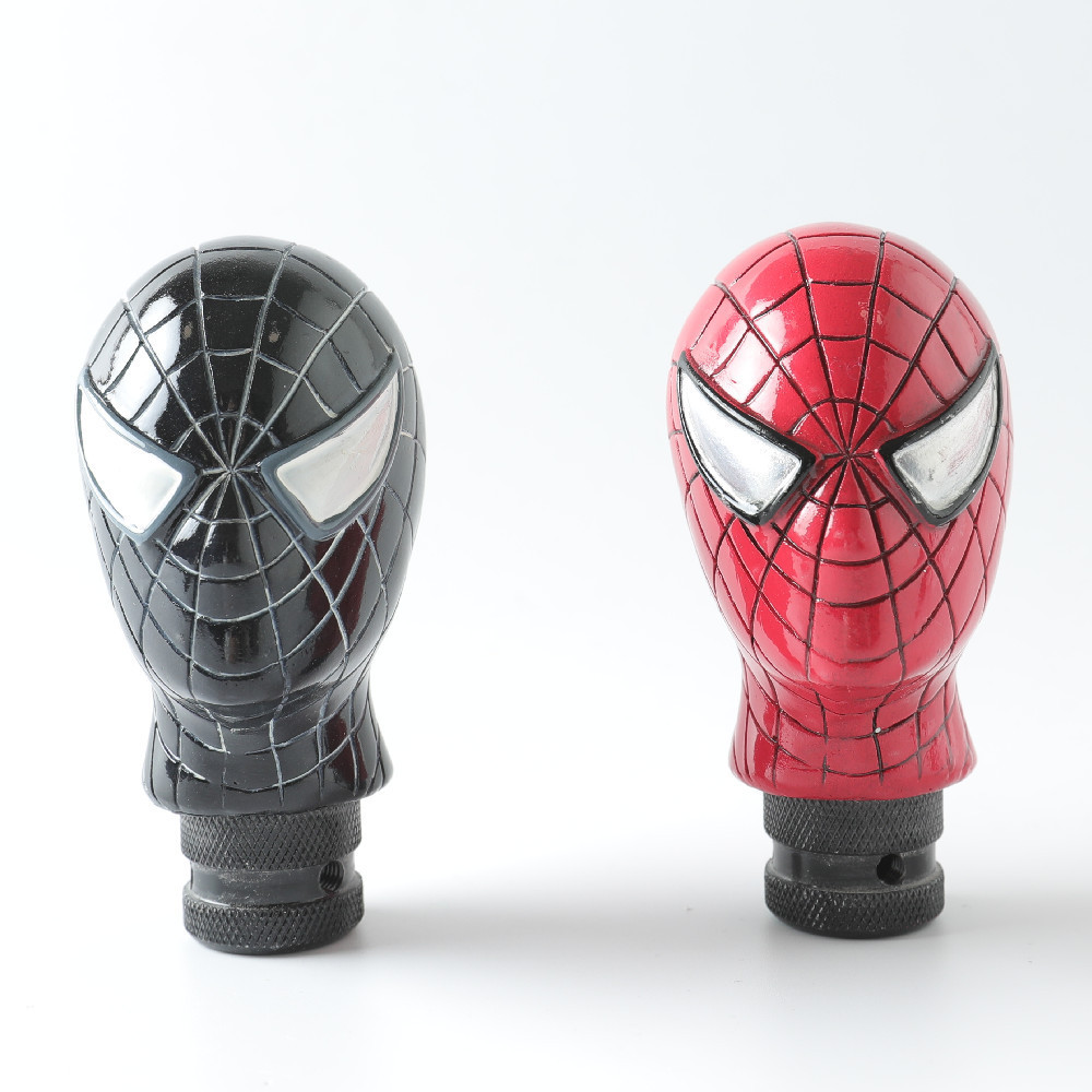 Car novelty Cold Cast Resin 3D Spiderman Type Automobile Gear Shift Knob universal anime shift knob