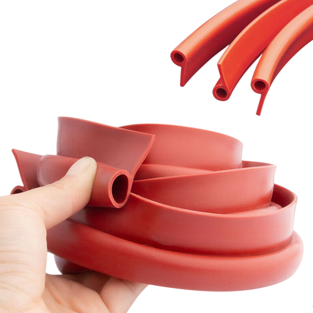 Universal Custom Shape and Size Food Grade Extrusion Silicone Rubber E/P Shaped Oven Door Gasket Seal