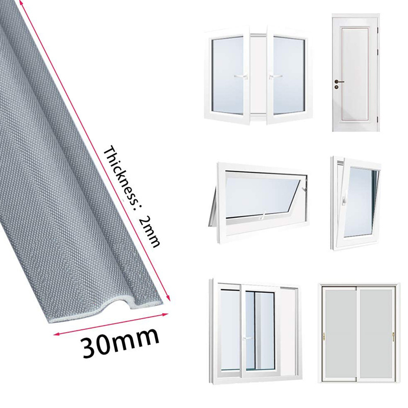 Window Seal Strip Self-adhisive Soundproof Seal Strip Cuttable Window Weather Stripping