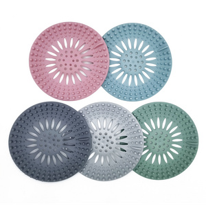 Hair Catcher Durable TPR Hair Stopper Shower Drain Covers 13 Modern Stainless Steel Bathroom Drain Protector Strainer Polished