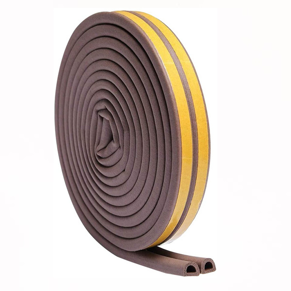 EPDM door and window weatherstrip gap blocker insulation seal strip with self-adhesive tape