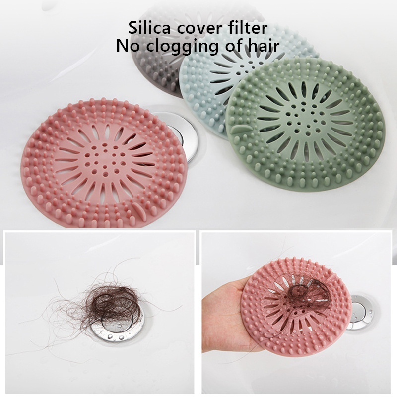 Wholesale Factory Outlet Hair Catcher Durable Silicone High Quality Hair Stopper Shower 13 Modern Strainer Polished Custom Shape