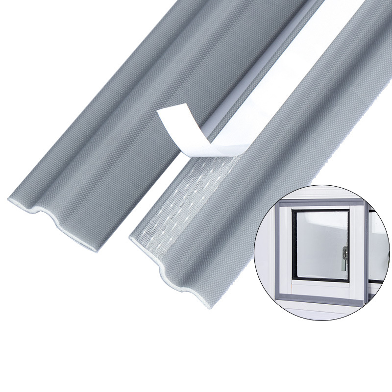 Window Seal Strip Self-adhisive Soundproof Seal Strip Cuttable Window Weather Stripping