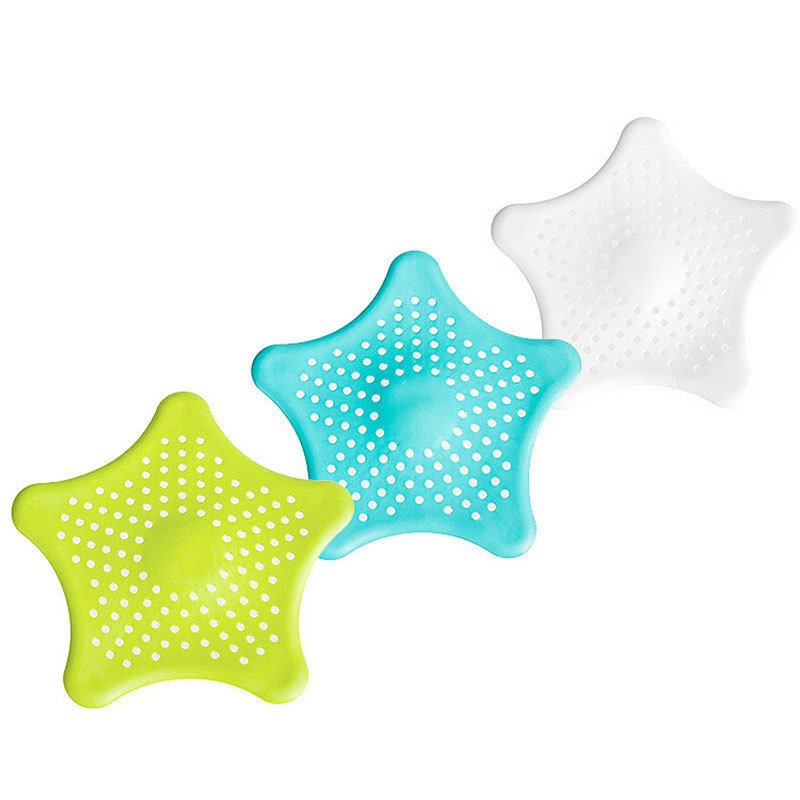 New Bathroom Hair Filter Star Bathroom Drain Hair Catcher Bath Stopper Sink Strainer Filter Shower for Home Accessories Modern