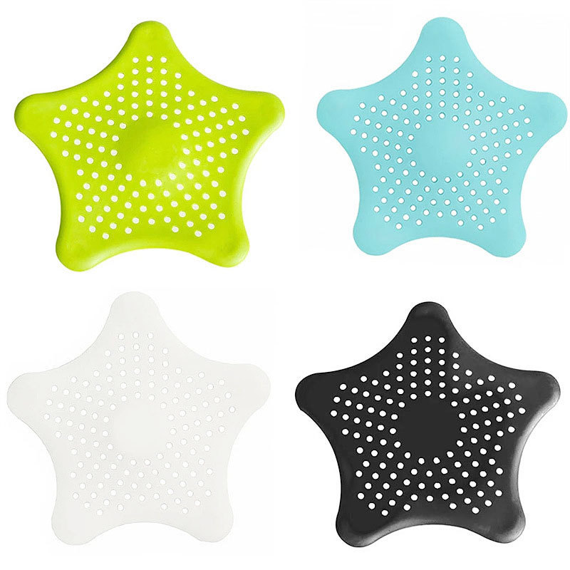 New Bathroom Hair Filter Star Bathroom Drain Hair Catcher Bath Stopper Sink Strainer Filter Shower for Home Accessories Modern