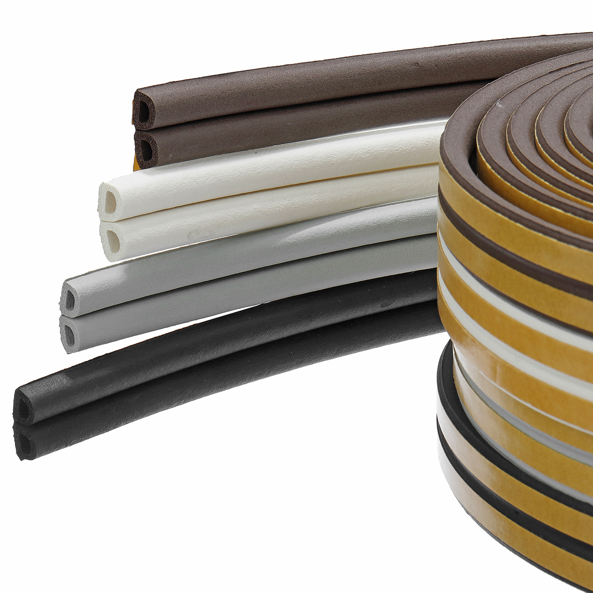 EPDM door and window weatherstrip gap blocker insulation seal strip with self-adhesive tape