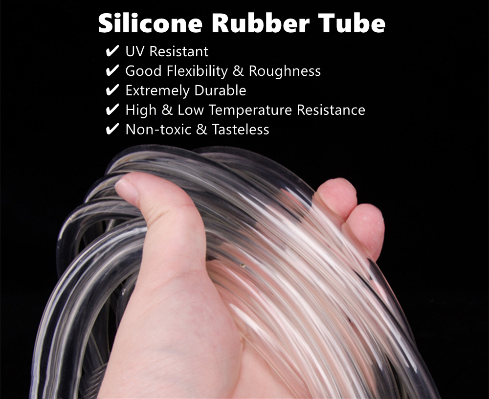 High Temp Tube Silicone Tubing Food Grade Flexible Hose Multiple Color & Size