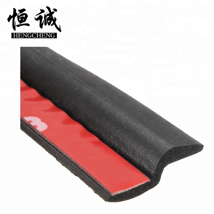 flexible epdm Self Adhesive half round Rubber Foam Sponge Cabinet Door Sealing Strip