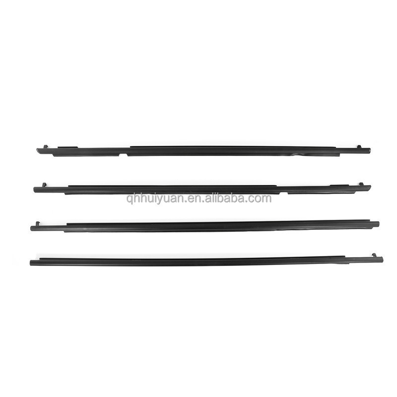 4Pcs Car Door Window Belt Molding Weatherstrip Kit For Toyota 4RUNNER 2003-2009 6816135060 6816235060 6816335030 6816435030