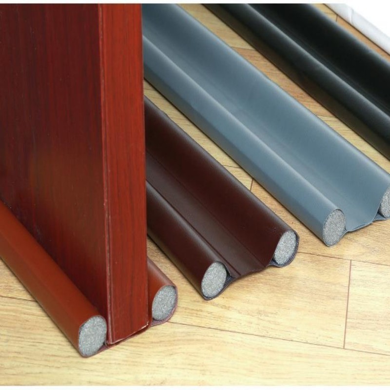 Door bottom sealing strip guard for home flexible door bottom sealing strip