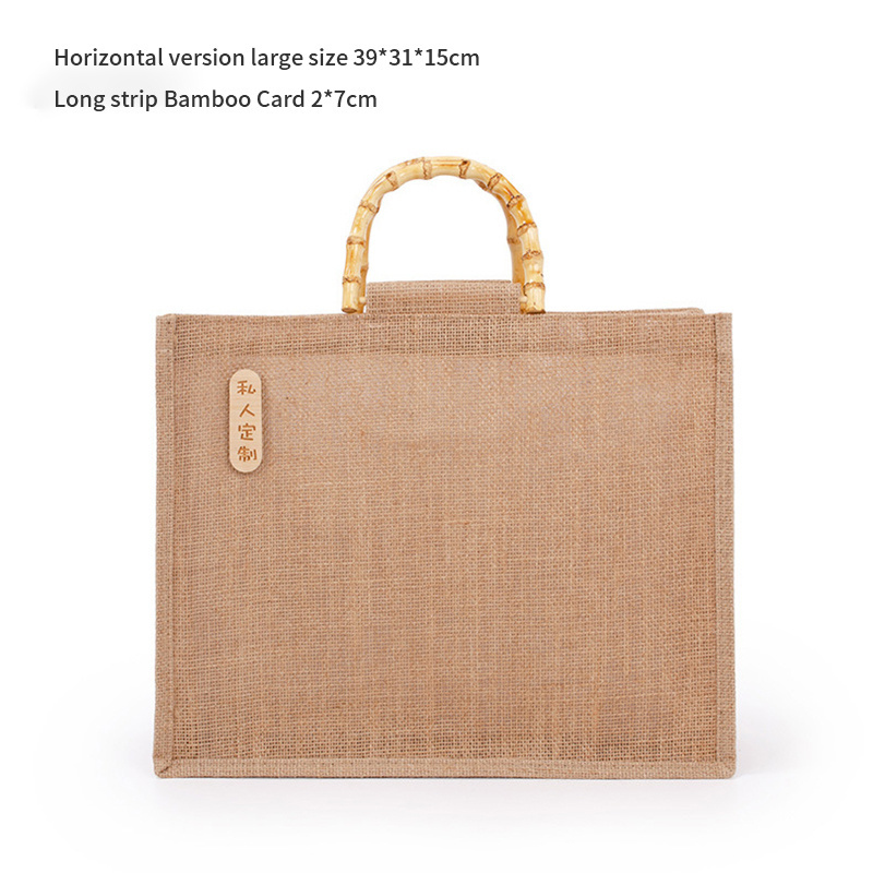 Customized tea packing jute bags Packing Window Jute Bag Tote Buyers jute wine bottle gift bag