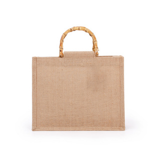 Customized tea packing jute bags Packing Window Jute Bag Tote Buyers jute wine bottle gift bag