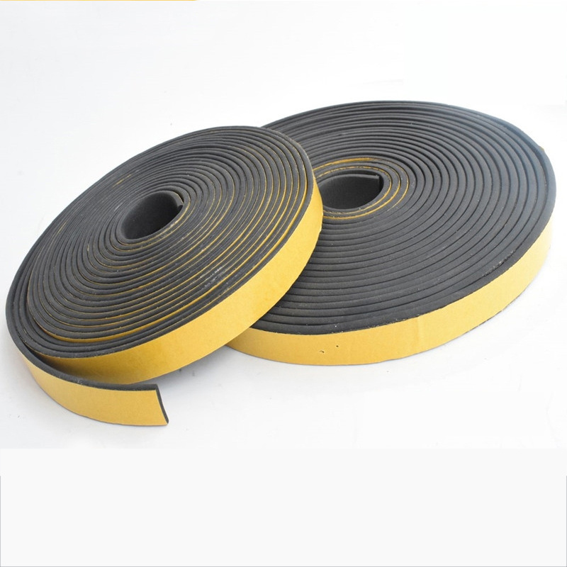 EPDM  adhesive tape closed cell foam rubber seal strip