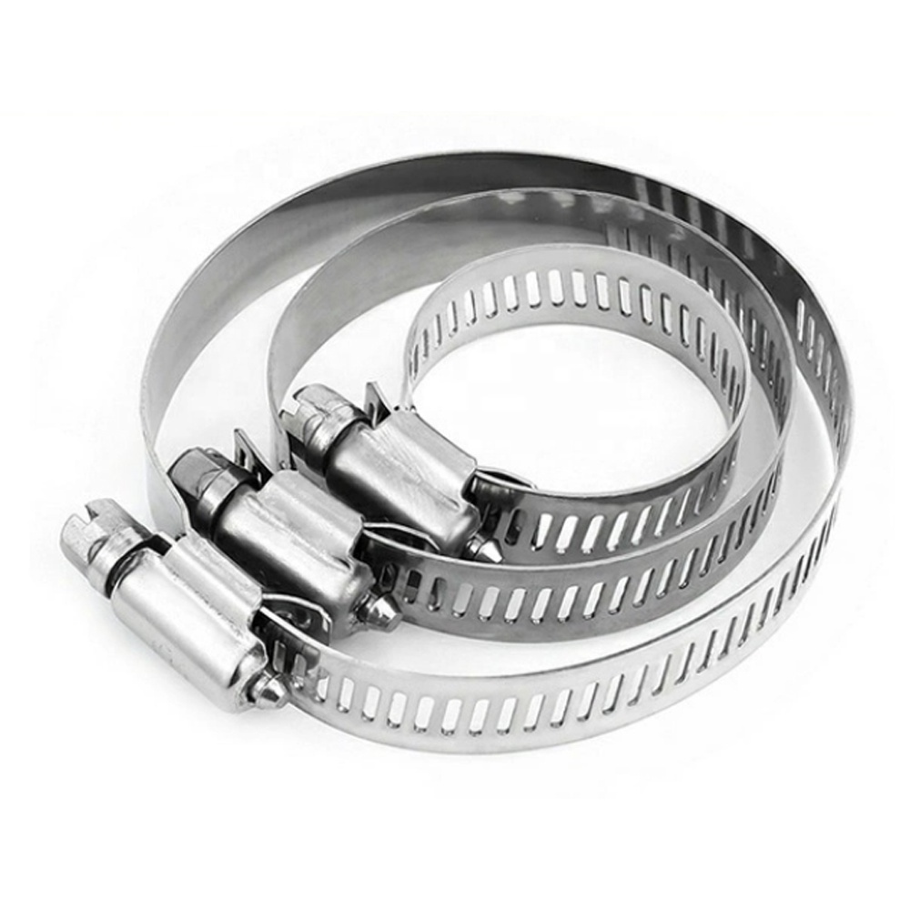 Hot sell custom adjustable flexible American 304 316 stainless steel hose clamp