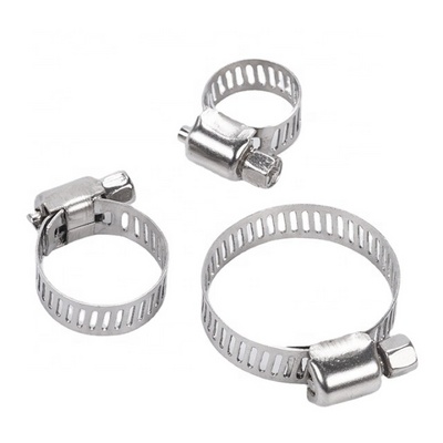 Hot sell custom adjustable flexible American 304 316 stainless steel hose clamp