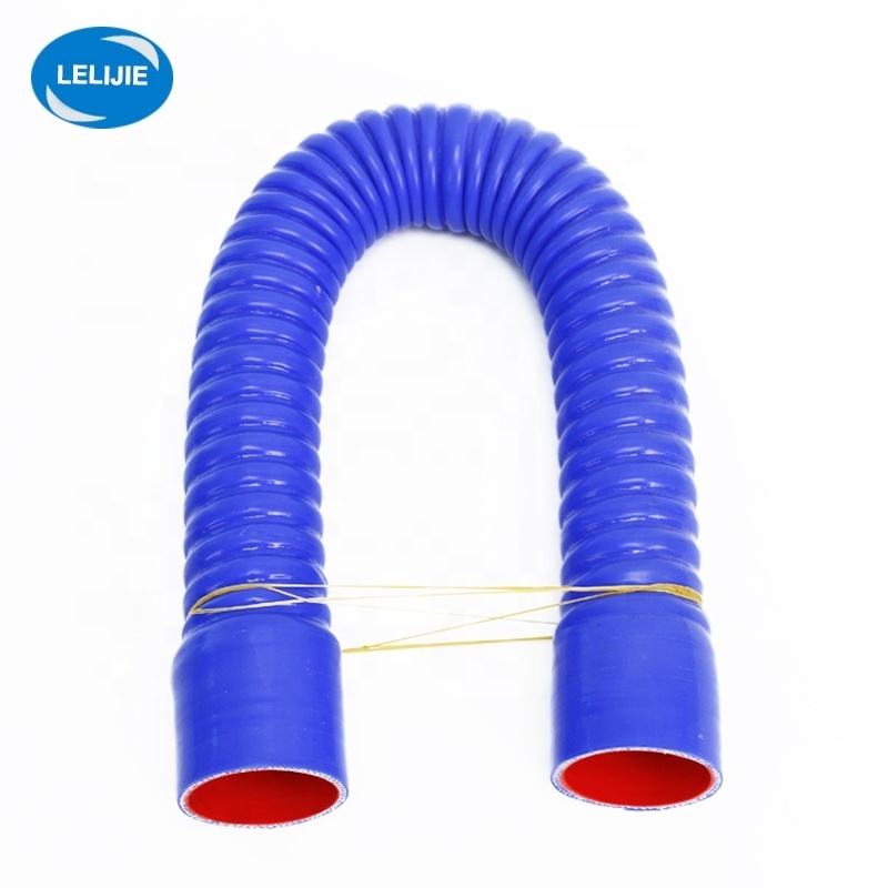 Custom Flexible Automotive Air Coolant Fuel Radiator Turbo Silicone Rubber Braided Hose With Steel Ring Easy To Bend