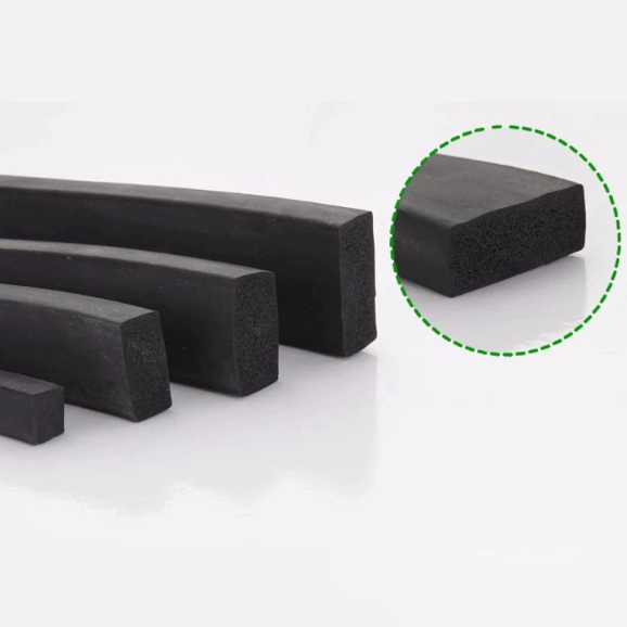 waterproof square round seal strip sponge rubber profile cord seal strip  foam