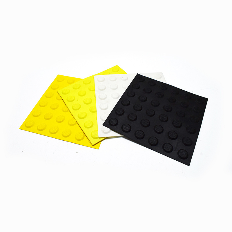 plastic PVC TPU rubber tactile paving tile mat ABS tactile indicator tactile strip yellow gray black self adhesive with sticker