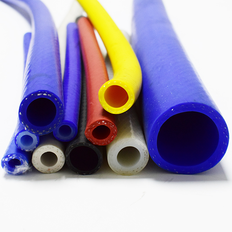 colorful heat resistant silicone hose tube auto silicone hoses straight rubber air tube