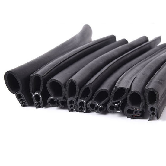 Manufacturers direct custom size car door and window rubber black extrusion seal EPDM composite material