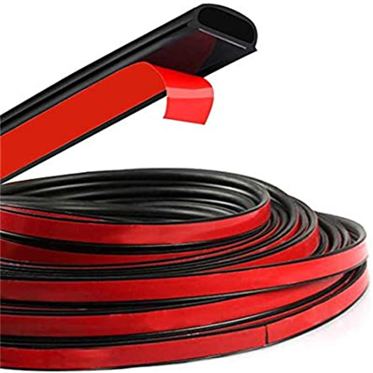 manufacturer self adhesive D seal rubber strip car weather strip foam rubber seal