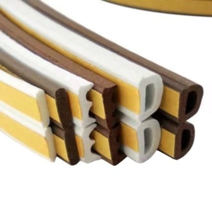 Custom flexible D/P/E/I type soundproof foam EPDM door window seal strip