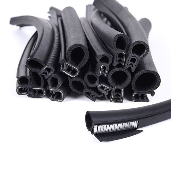 Manufacturers direct custom size car door and window rubber black extrusion seal EPDM composite material